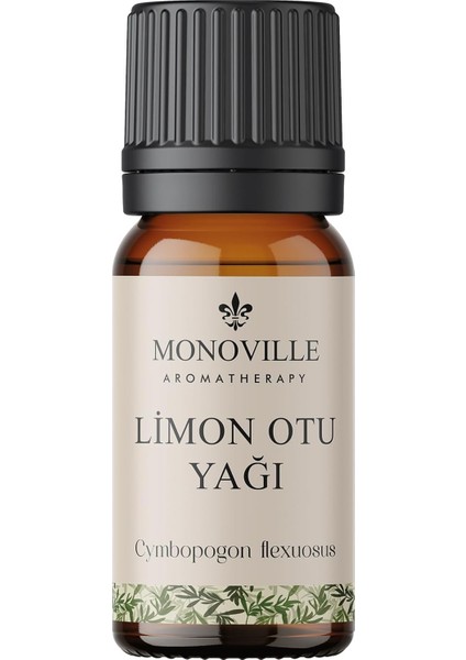 Monoville Limon Otu Uçucu Yağı 10 ML%100 Saf ve Doğal (Lemongrass Essential Oil)