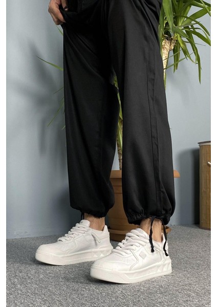 Beli ve Paçası Bağcıklı Siyah Jean - Kot Pantolon modelleri