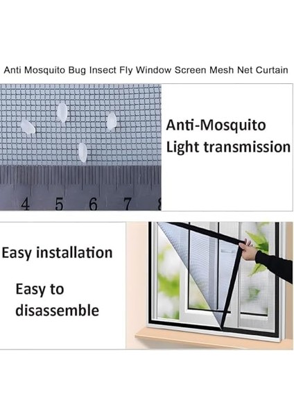Xspring Pencere Sineği, Kendinden Yapışkanlı 1X1M Sineklik Teli, Sivrisinek ve Böcekler Için Pencere Ağ File, Patio ve Pencereler Için Velcro Bantlı fiyatları