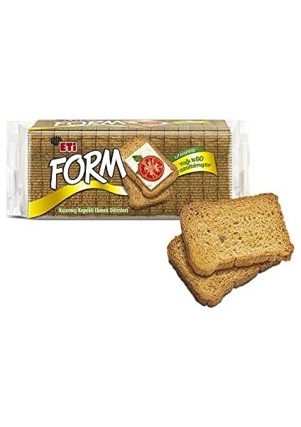 Eti Form Kızarmış Kepekli Ekmek Dilimleri 138 G x 15 Adet