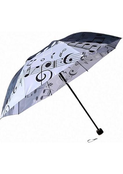 Renkli Müzik Notası Desenli, Dayanıklı Katlanabilir Rüzgar Geçirmez Şemsiye fiyatları