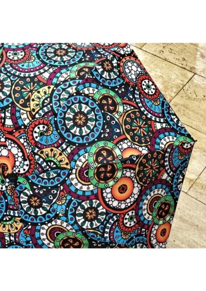 Renkli Etnik Desenli Şemsiye, Şık ve Kullanışlı Koruma Aksesuarı fiyatları