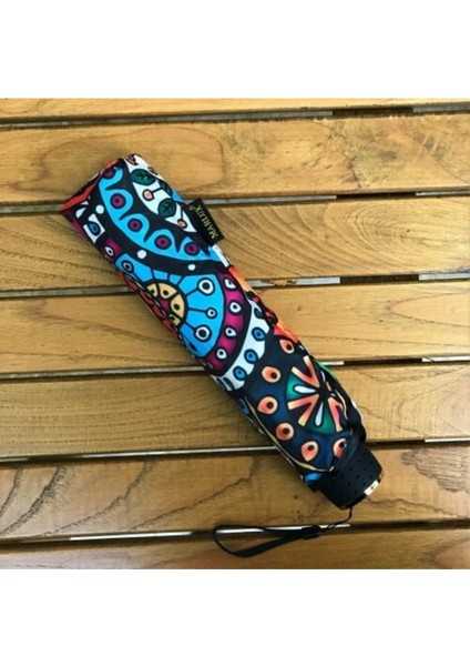 Renkli Etnik Desenli Şemsiye, Şık ve Kullanışlı Koruma Aksesuarı modelleri