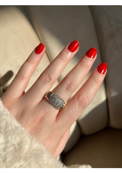 Gold Ayarlanabilir 14K Altın Kaplama Yüzük modelleri