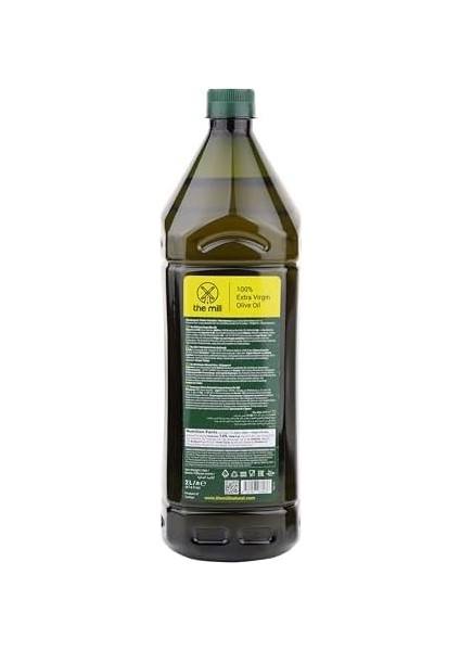 The Mill Natürel Sızma Zeytinyağı 2 L Pet Şişe (2&apos;li Paket) - Soğuk Sıkım - Yeni Hasat -%100 Doğal - Uluslararası Lezzet Enstitüsü Üstün 3 Yıldız Lezzet Ödülü - Salataya Uygun - Asitlik ≤%0,8