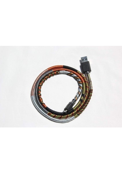 Handmade Martial Micro Şarj ve Data Kablosu, 100CM