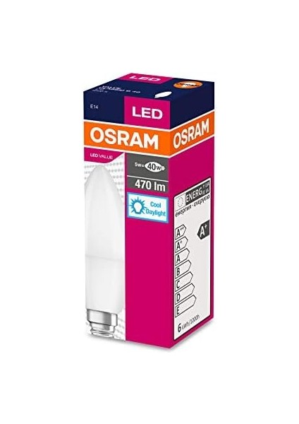 LED 10&apos;lu Paket Mum Clb 40 5W 470 Lümen 6500 Kelvin Beyaz Işık E14 Duy Ampul fiyatları