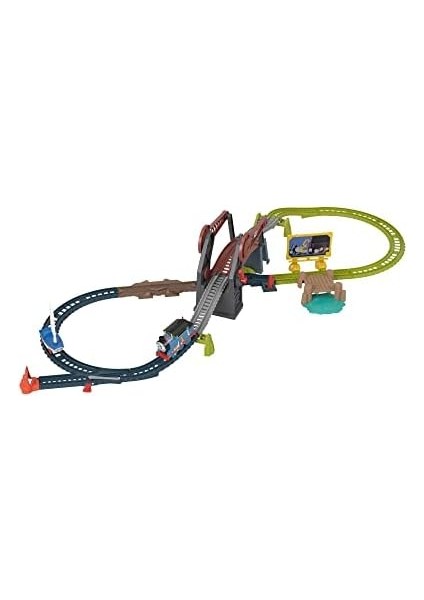 & ve Arkadaşları - ve Skiff Açılır Köprü Tren Seti, Motorlu Lokomotif ve Oyuncak Tekne, 3 Yaş ve Üzeri Okul Öncesi Çağdaki Çocuklar Için HGX65 fiyatları