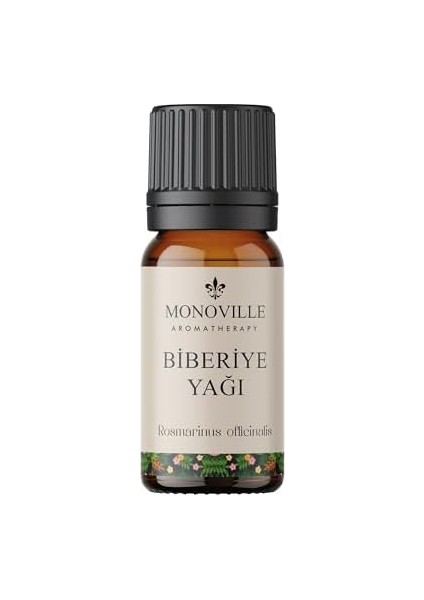 Monoville Biberiye Uçucu Yağı 10 ML%100 Saf ve Doğal (Rosemary Oil)