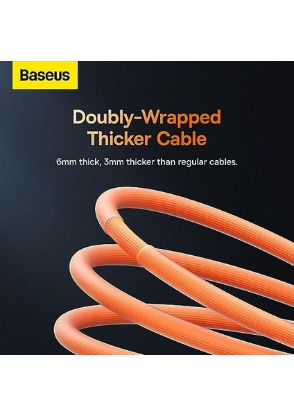 Coolplay Serisi Hızlı Şarj Kablosu USB To Ip 2.4A, 2m, Turuncu modelleri