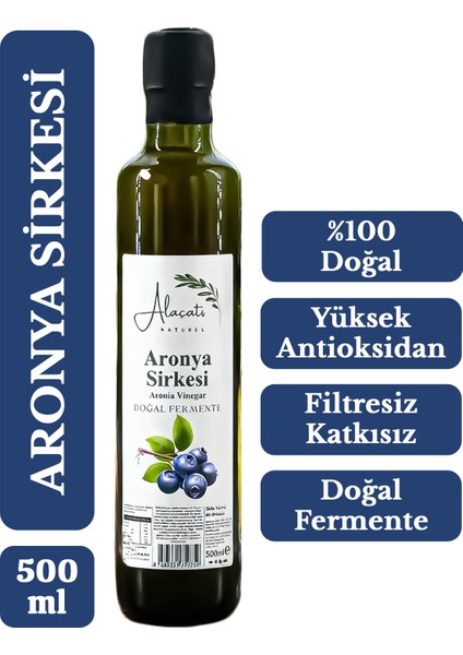 Aronya Sirkesi Yüksek Antioksidan Doğal Fermantasyon - Aronia Vinegar 500 ml