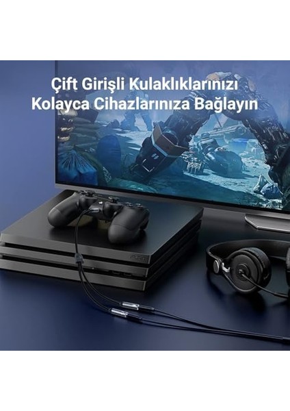 Hi-Fi Trrs Mikrofon ve Kulaklık Birleştirici 3.5mm Y Kablo modelleri