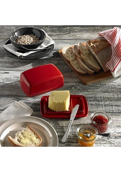 Emile Henry Tereyağı Kutusu Seramik, 16,5 x 11,5 x 7,5 Cm, Seramik, Grand Cru, 16.5X11.5X7.5 cm modelleri