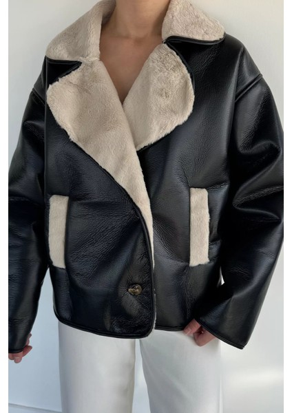 Kadın Kruvaze Yaka Içi Peluşlu Mont P-00019466 modelleri