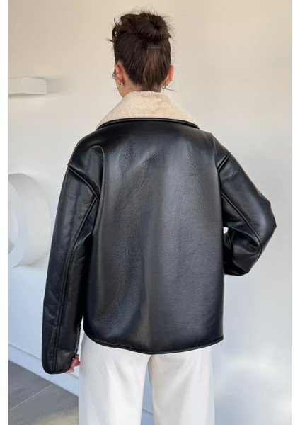 Kadın Kruvaze Yaka Içi Peluşlu Mont P-00019466 fırsatları