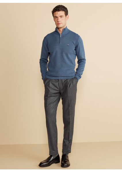 Bato Yaka Standart Mavi Melanj Erkek Kazak BBFW25MKL002 modelleri