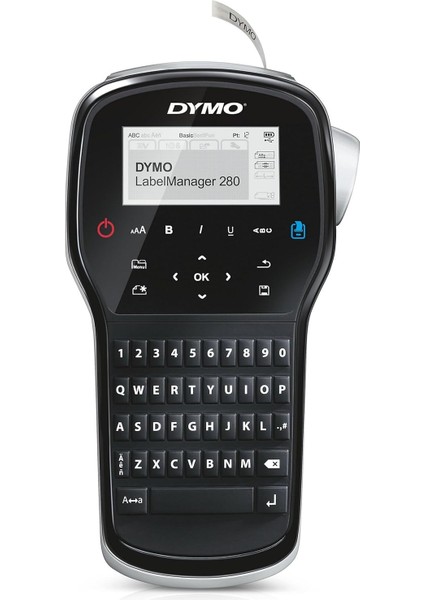 Label Manager 280P, Elde Taşınır Pc Bağlantılı ve Şarj Edilebilir Etiketleme Makinesi (6/9/12 mm D1 Şeritlerle Uyumlu Kullanım) - S0968920