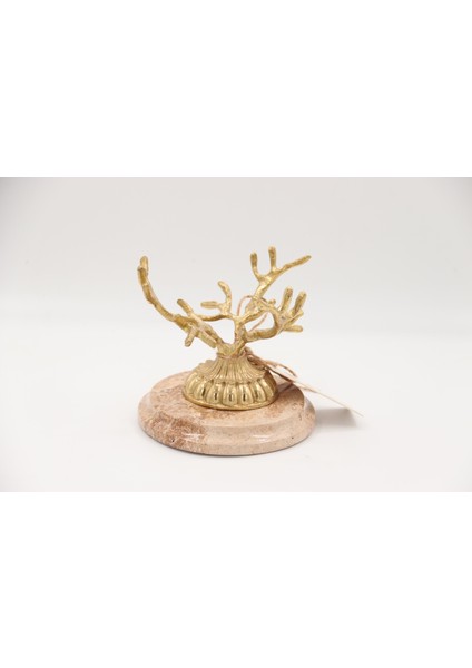 El Yapımı Dekoratıf Mermer Taşlı Bronz Desenli Obje indirimleri