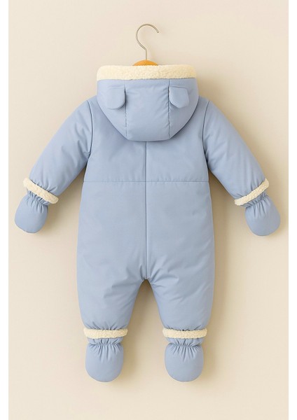 Su Geçirmez, Içi Yumuşak Kürk Astarlı, Cepli, Kapüşonlu Bebek-Çocuk Astronot-Kozmonot Tulum modelleri