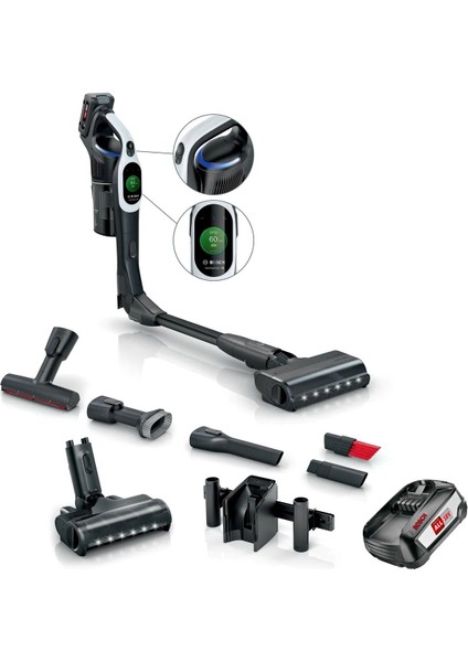 BCS1041WAC Unlimited 10 Akıllı Dikey Süpürge Çift Batarya Microclean Sensörlü & Ekranlı