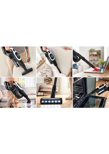 BCS1041WAC Unlimited 10 Akıllı Dikey Süpürge Çift Batarya Microclean Sensörlü & Ekranlı