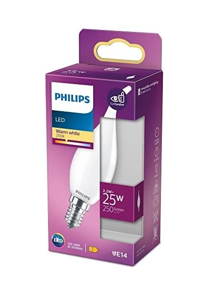 LED 25W BA35 E14 Mum Tipi Ww Dim Edilmez Ampul modelleri