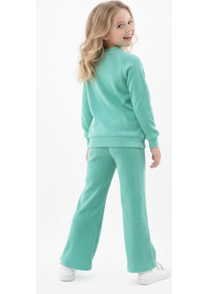 Kız Çocuk Alt Üst Kaşkorse Pamuklu Eşofman Takımı fırsatları