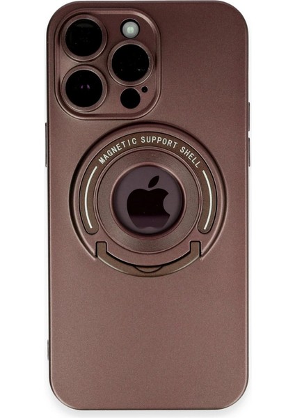 Buğz Iphone 13 Pro Max Kılıf Lukka Magneticsafe Kapak - Kahverengi
