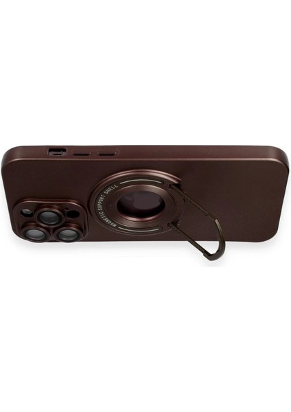 Buğz Iphone 13 Pro Max Kılıf Lukka Magneticsafe Kapak - Kahverengi modelleri