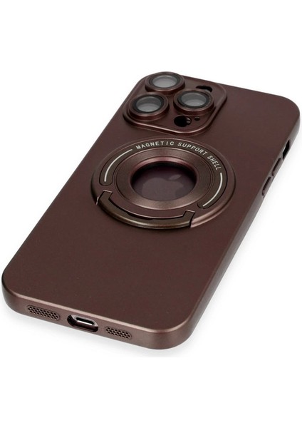 Buğz Iphone 13 Pro Max Kılıf Lukka Magneticsafe Kapak - Kahverengi