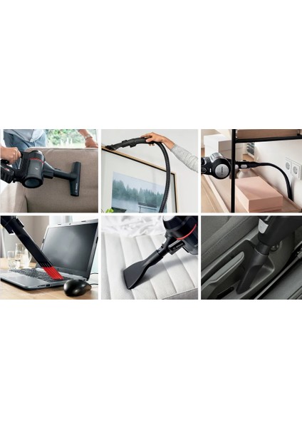 Unlimited 7 BCS711EXT Şarjlı Dik Süpürge - Katlanabilir Boru & LED Başlık Çift Bataryalı modelleri