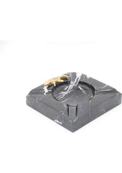 El Yapımı Dekoratıf Mermer Taşlı Bronz Desenli Küllük modelleri