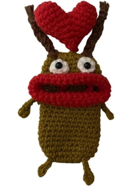 Monster Amigurumi Organik Anahtarlık Oyuncak