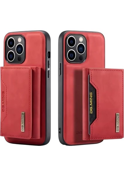 Iphone Uyumlu Hakiki Deri Ming Mıknatıslı Magsafe Kartlıklı Cüzdanlı Kılıf modelleri