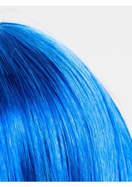 Buğz Mavi Renk Uzun Parti Peruğu fırsatları