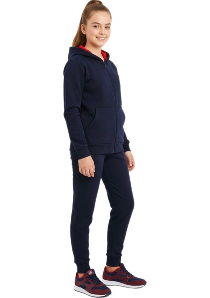 Kız Çocuk Kapüşonlu Fermuarlı 3 Iplik Eşofman Takım BGL-ST05052 modelleri