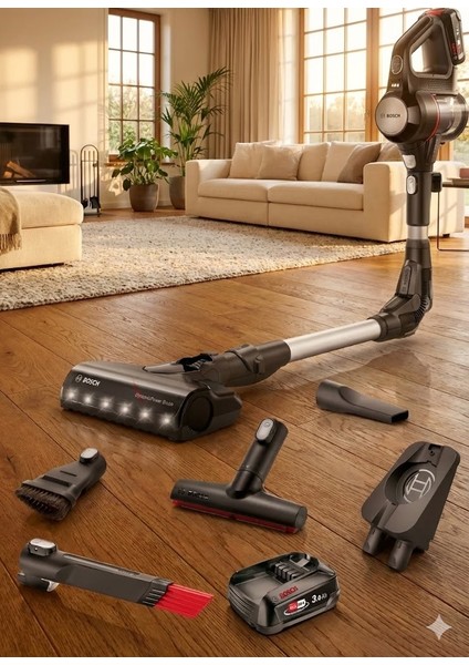 BCS712XXL Unlimited 7 Çift Bataryalı Kablosuz Dikey Süpürge - Siyah (10 Yıl Motor Garantisi)