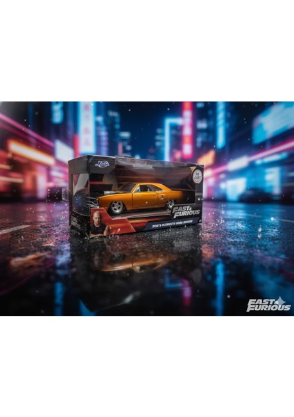 Toys Fast & Furious | Dom's Plymouth Road Runner | Die-Cast Metal Model Araba (1:32) | Koleksiyonluk Oyuncak Araç fiyatları