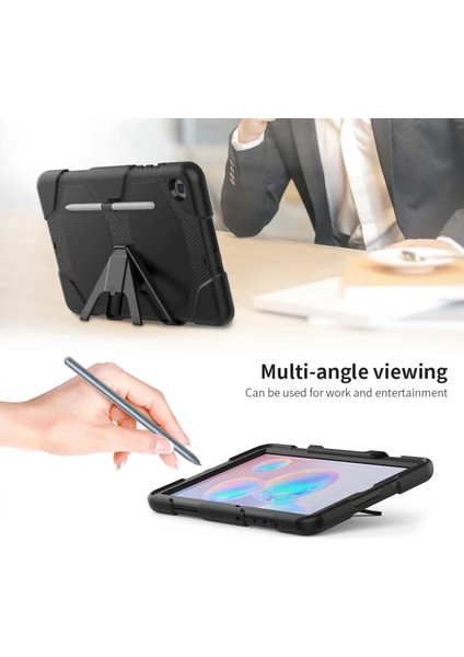 Buğz Samsung Galaxy T500 Tab A7 10.4 Kılıf Griffin Tablet Kapak - Siyah