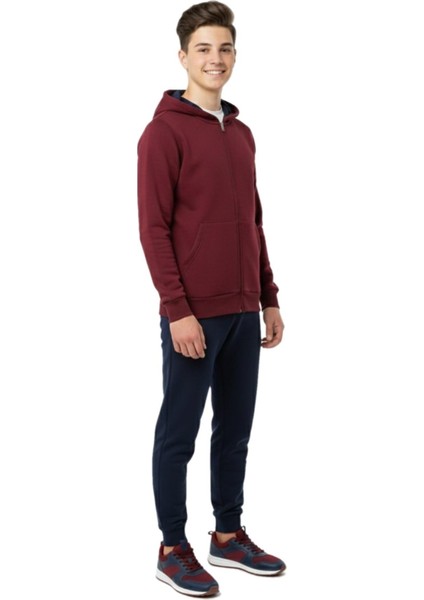 Erkek Çocuk Kapüşonlu Fermuarlı 3 Iplik Eşofman Takım BGL-ST05050 modelleri