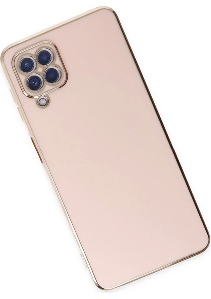 Buğz Samsung Galaxy A12 Kılıf Volet Silikon - Pembe modelleri