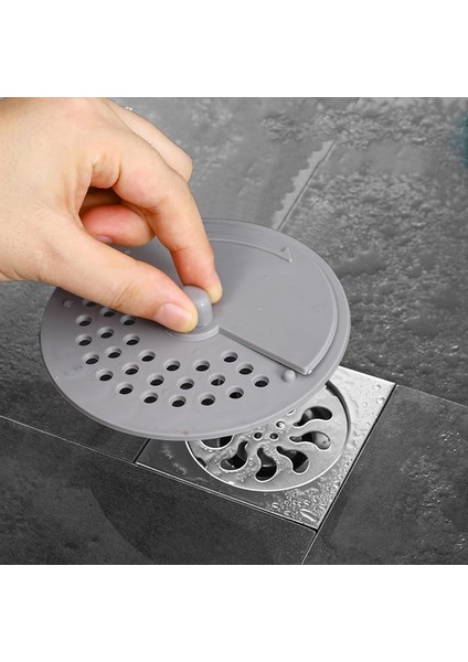 1 Adet Banyo ve Mutfak Koku Önleyici Duş Lavabo Süzgeci Kokuya Karşı Koruyucu Gri M-137 indirimleri