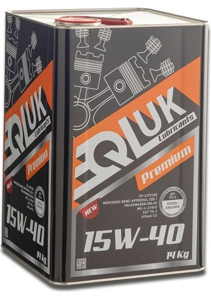 14 kg 15W/40 Motor Yağı Cf-4 (Premıum) - 16 Litre