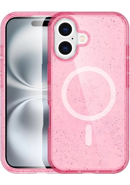 Buğz Iphone 16 Plus Kılıf Magsafe Kapak - Pembe