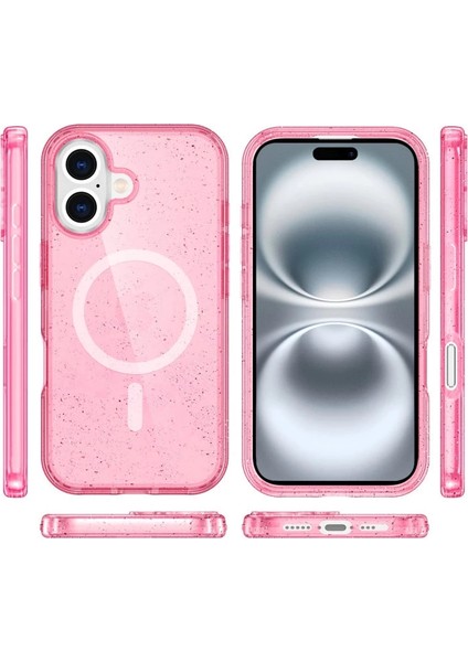 Buğz Iphone 16 Plus Kılıf Magsafe Kapak - Pembe modelleri