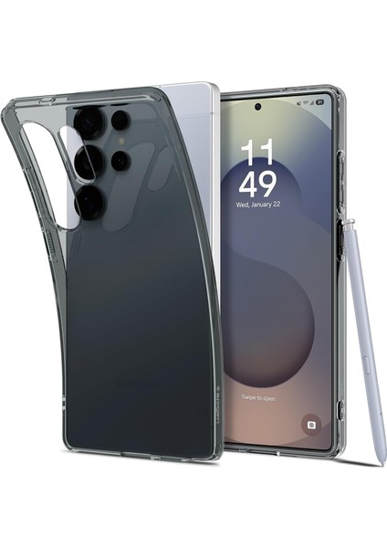 S25 Ultra Ince Kılıf Crystal Sararma Karşıtı Duraclear™ Hava Kanalı Teknolojisi™ Askeri Sınıf Koruma Space Crystal Şeffaf Kapak - ACS08949