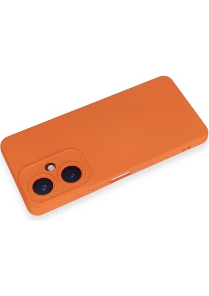 Buğz Newface Vivo Y27 Kılıf Nano Içi Kadife Silikon - Turuncu modelleri