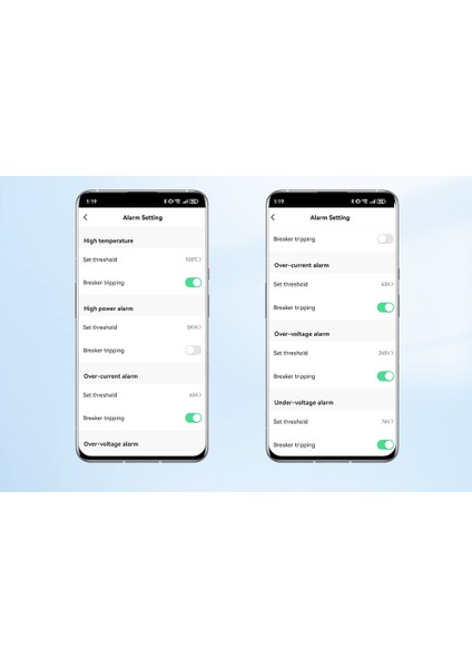 Akıllı Voltaj ve Akım Koruma Rölesi, Sıcaklık Korumalı Wifi Smartlife Tuya 63A - Tek Kutup