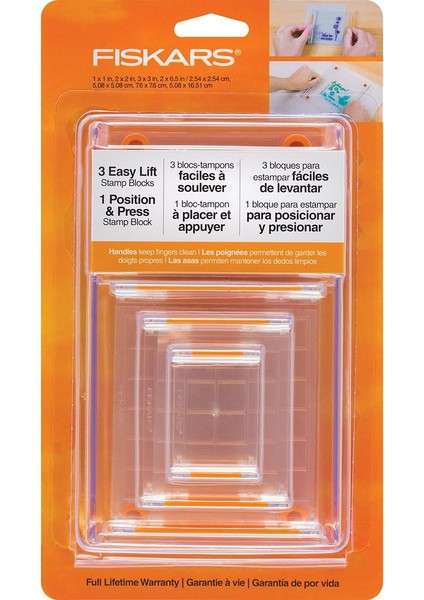 106150-1001 Damga Bloğu Seti, Şeffaf, 4 Parçalı, Beyaz