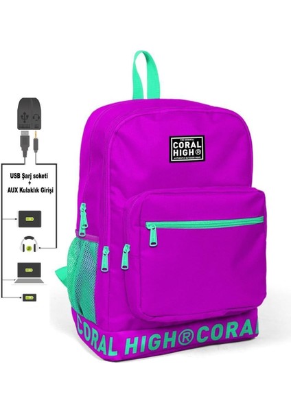 Sırt Çanta (Usb ve Aux Soketli)